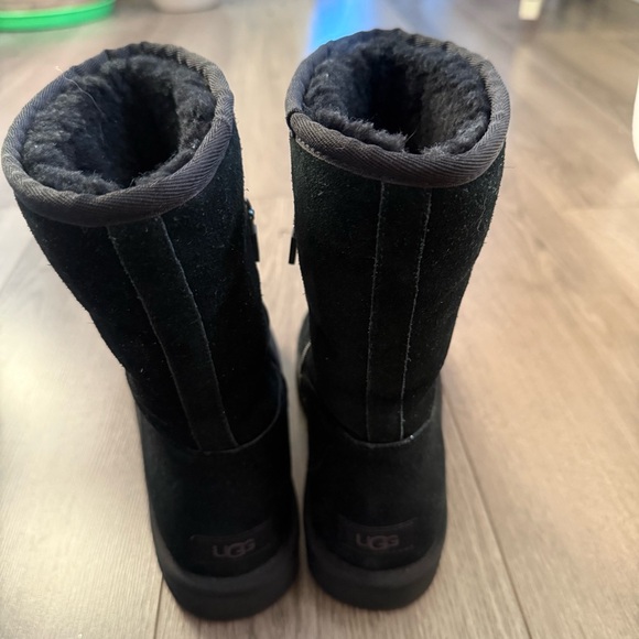 UGG Black Suede Winter Boots - Picture 2 of 5